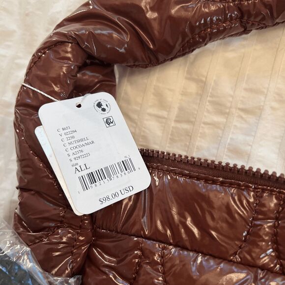 Free People Movement Surplus Shine Carryall Bag Purse Nutshell Brown NWT New - Picture 8 of 9